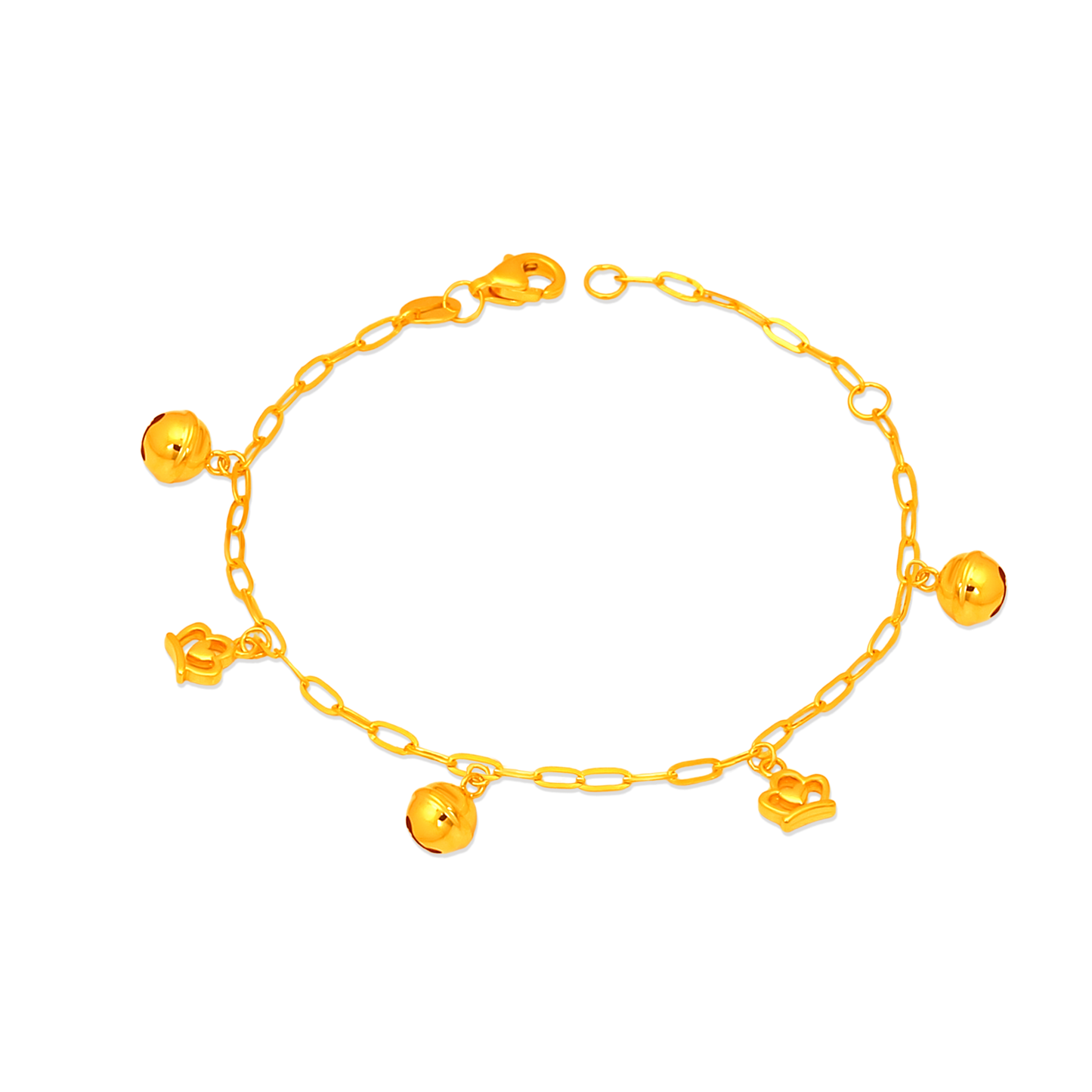 TAKA Jewellery Princess Melody 916 Gold Baby Bracelet