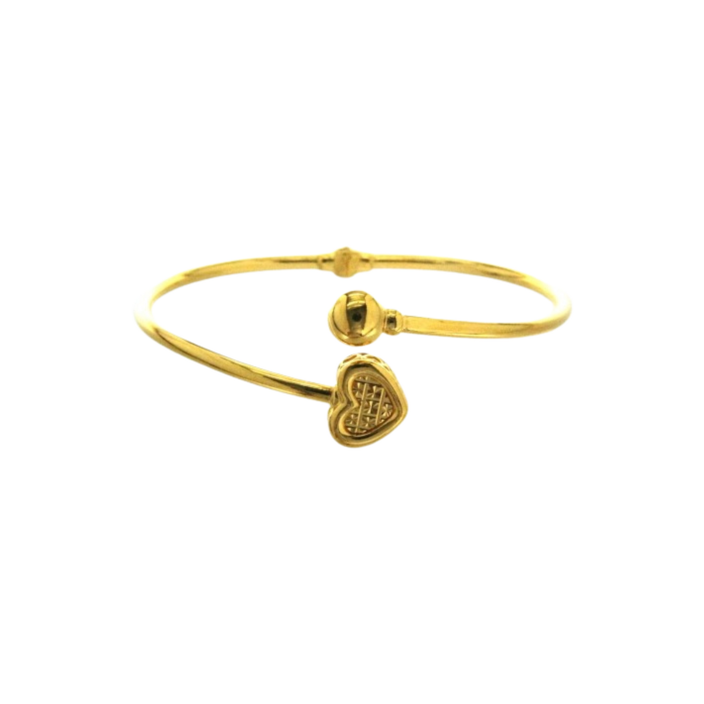 TAKA Jewellery Heartbeat Glow 916 Gold Bangle