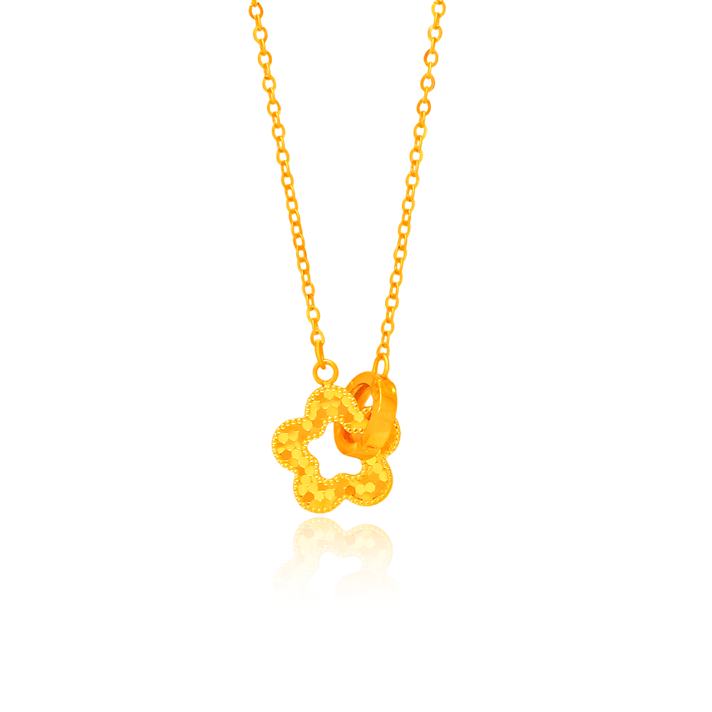 TAKA Jewellery 916 Gold Serenity Bloom Necklace