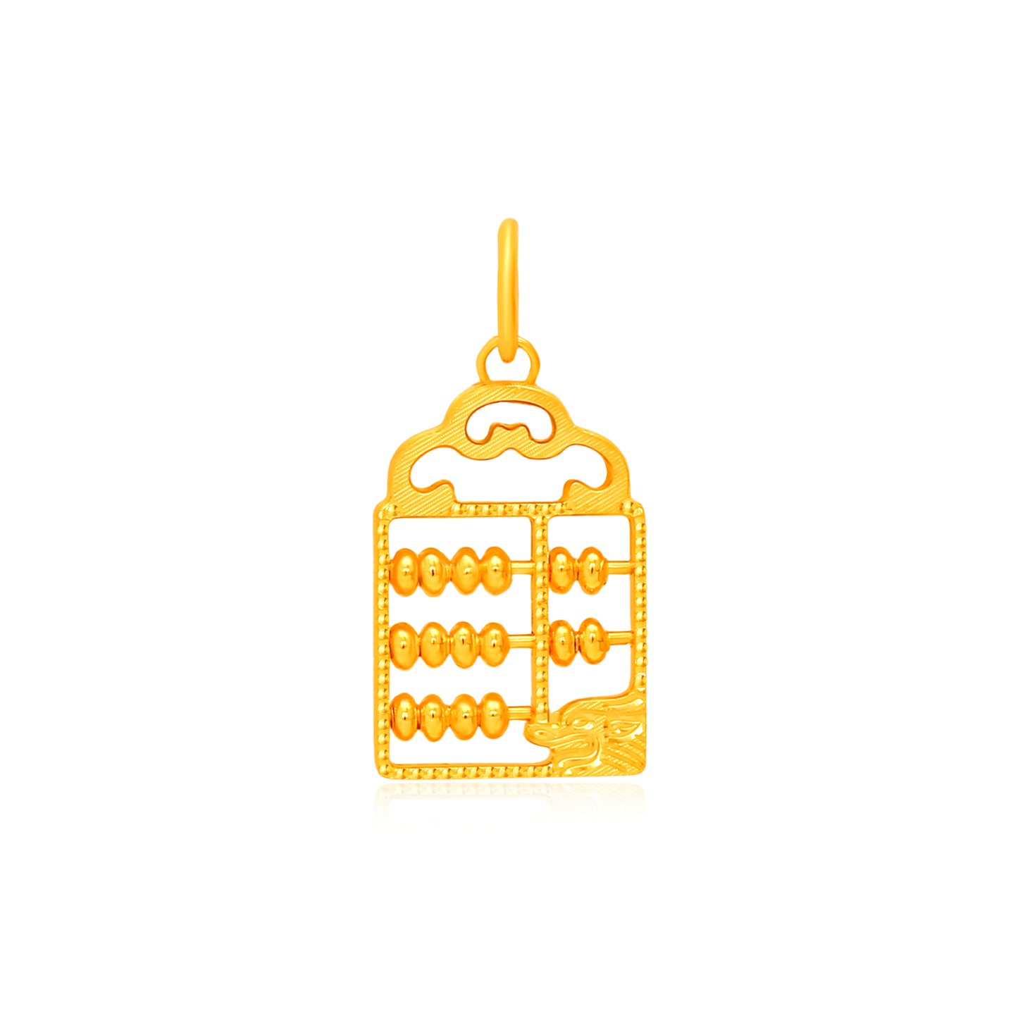 TAKA Jewellery 916 Gold Abacus Pendant