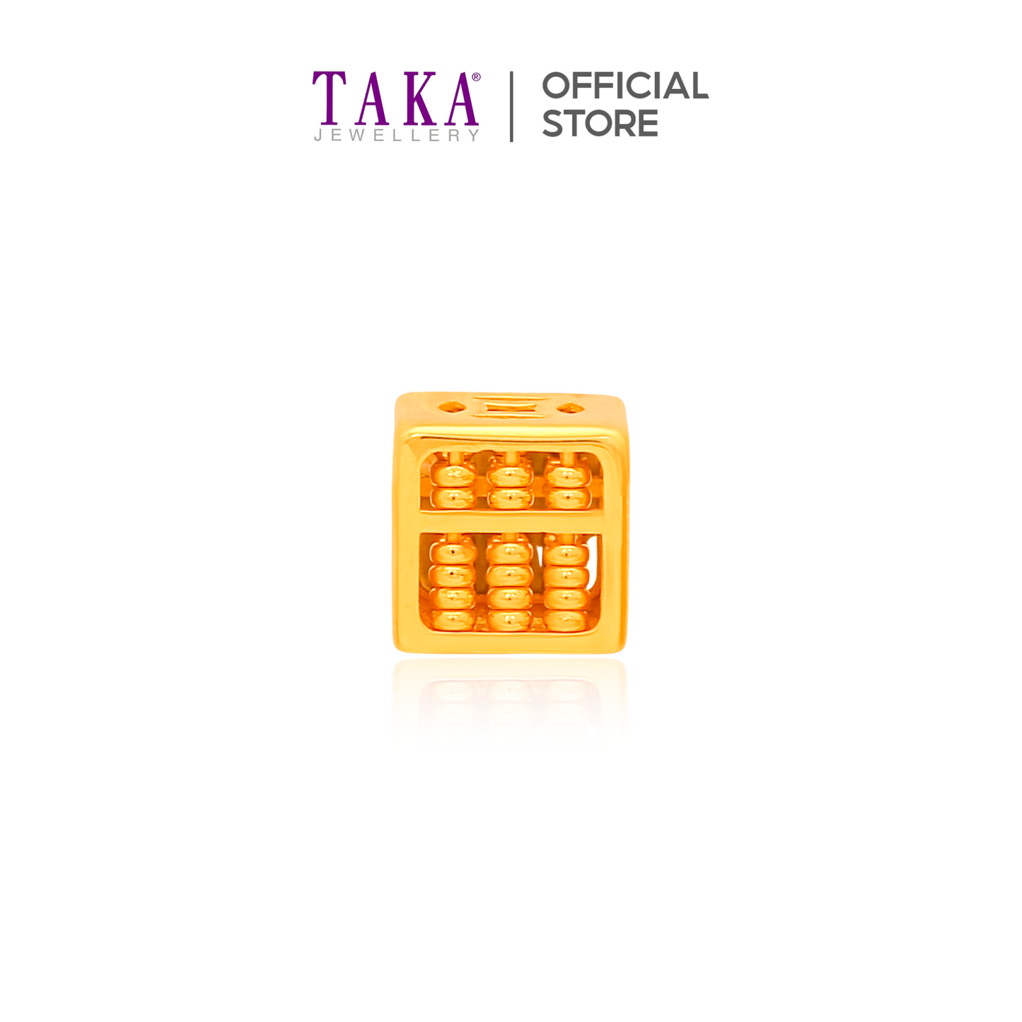 TAKA Jewellery Fortune Abacus 916 Gold Charm
