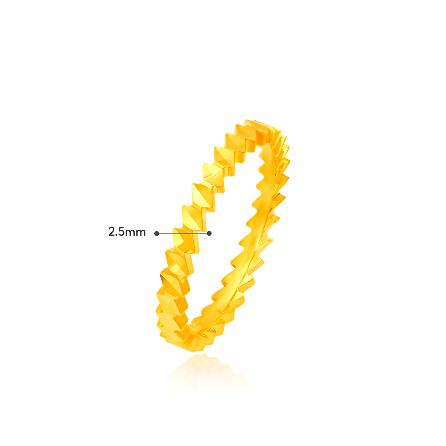 TAKA Jewellery GleamHeart 916 Gold Ring