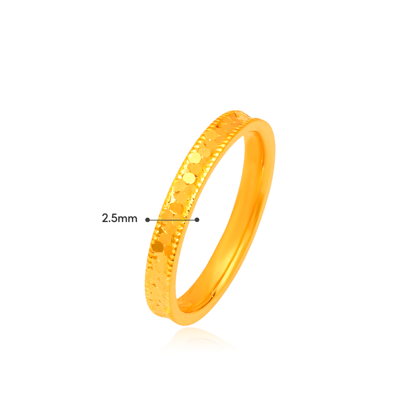 TAKA Jewellery LustreGlow 916 Gold Ring