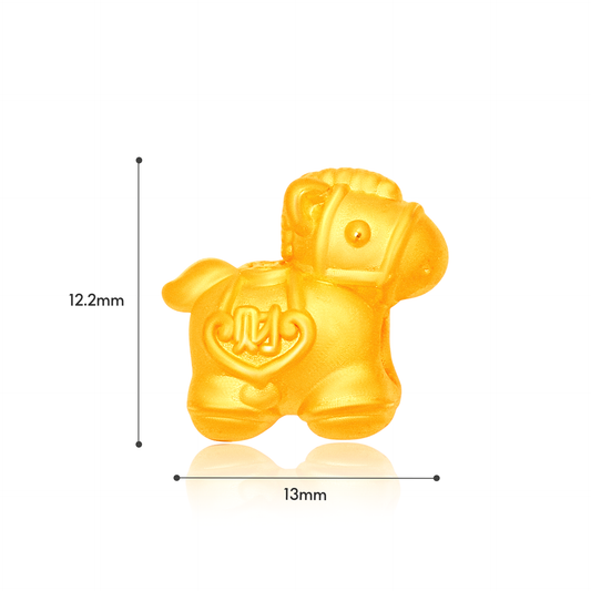 TAKA Jewellery 999 Pure Gold Fortune Horse Charm