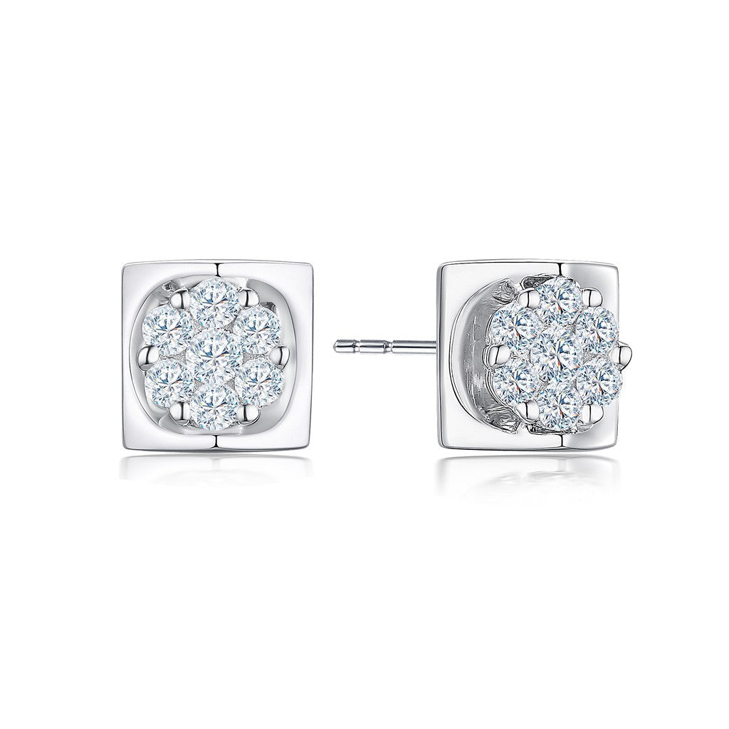 TAKA Jewellery Cresta Diamond Earrings 18K