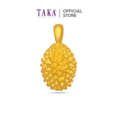 TAKA Jewellery 999 Pure Gold Pendant Durian