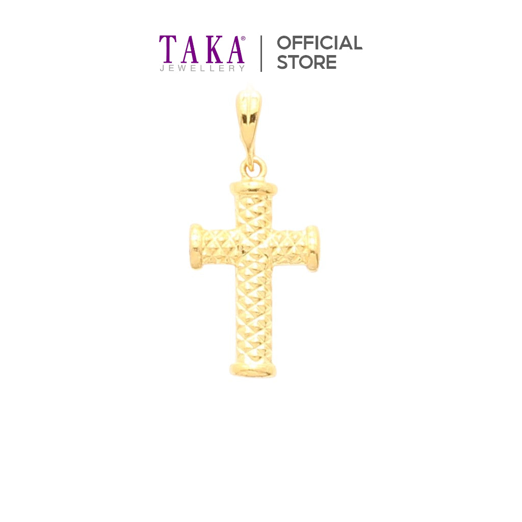 TAKA Jewellery 916 Gold Pendant Cross