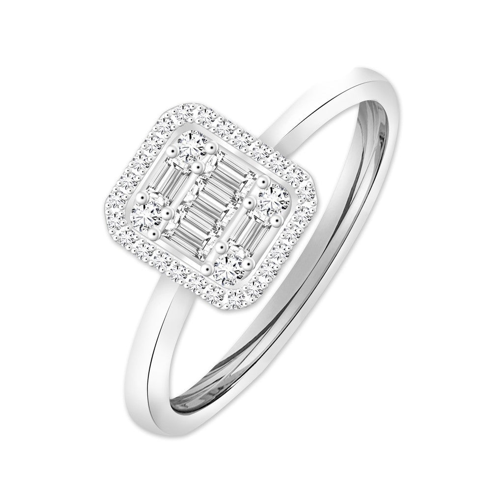 TAKA Jewellery Illusion Diamond Ring 18K