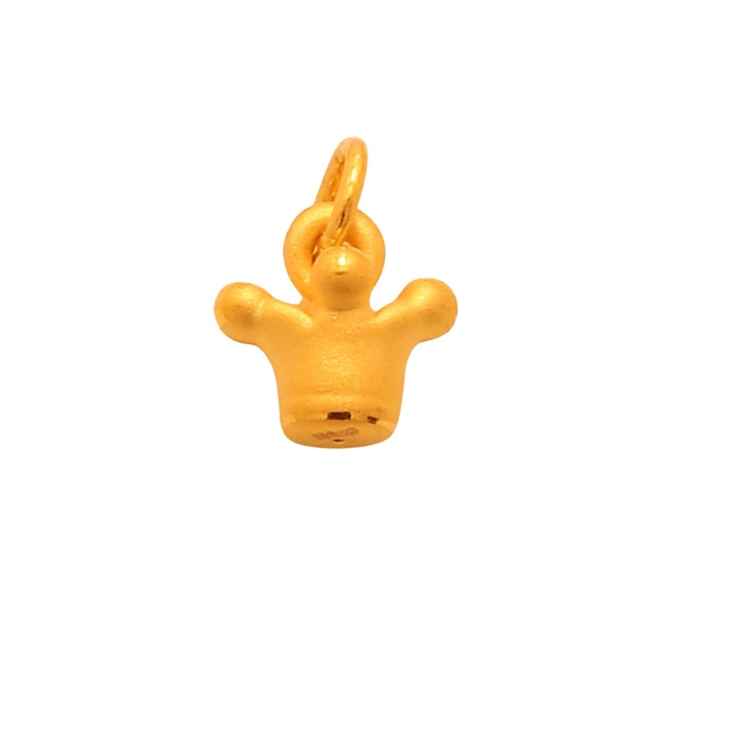 TAKA Jewellery 999 Pure Gold Pendant Crown