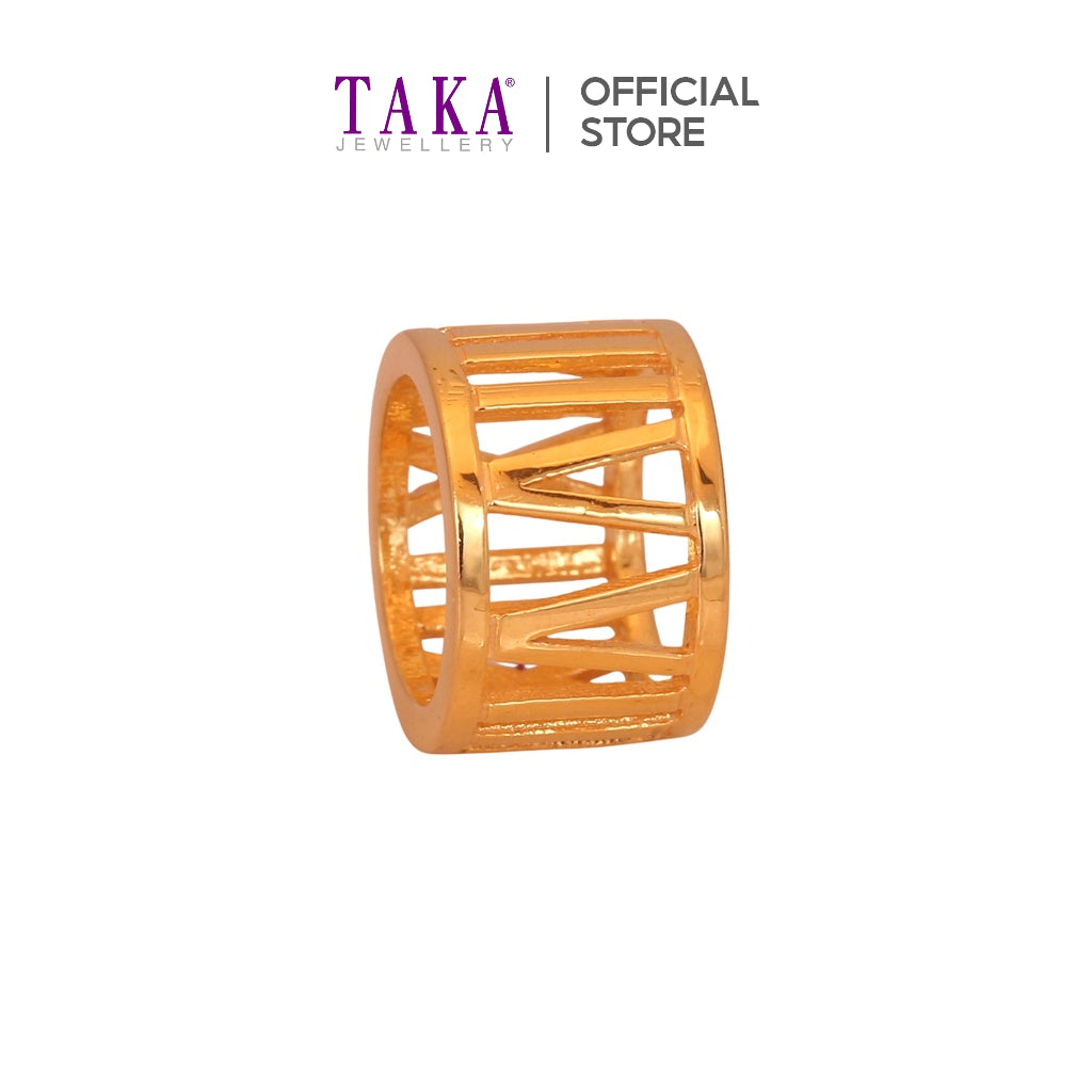 TAKA Jewellery 916 Gold Pendant Barrel