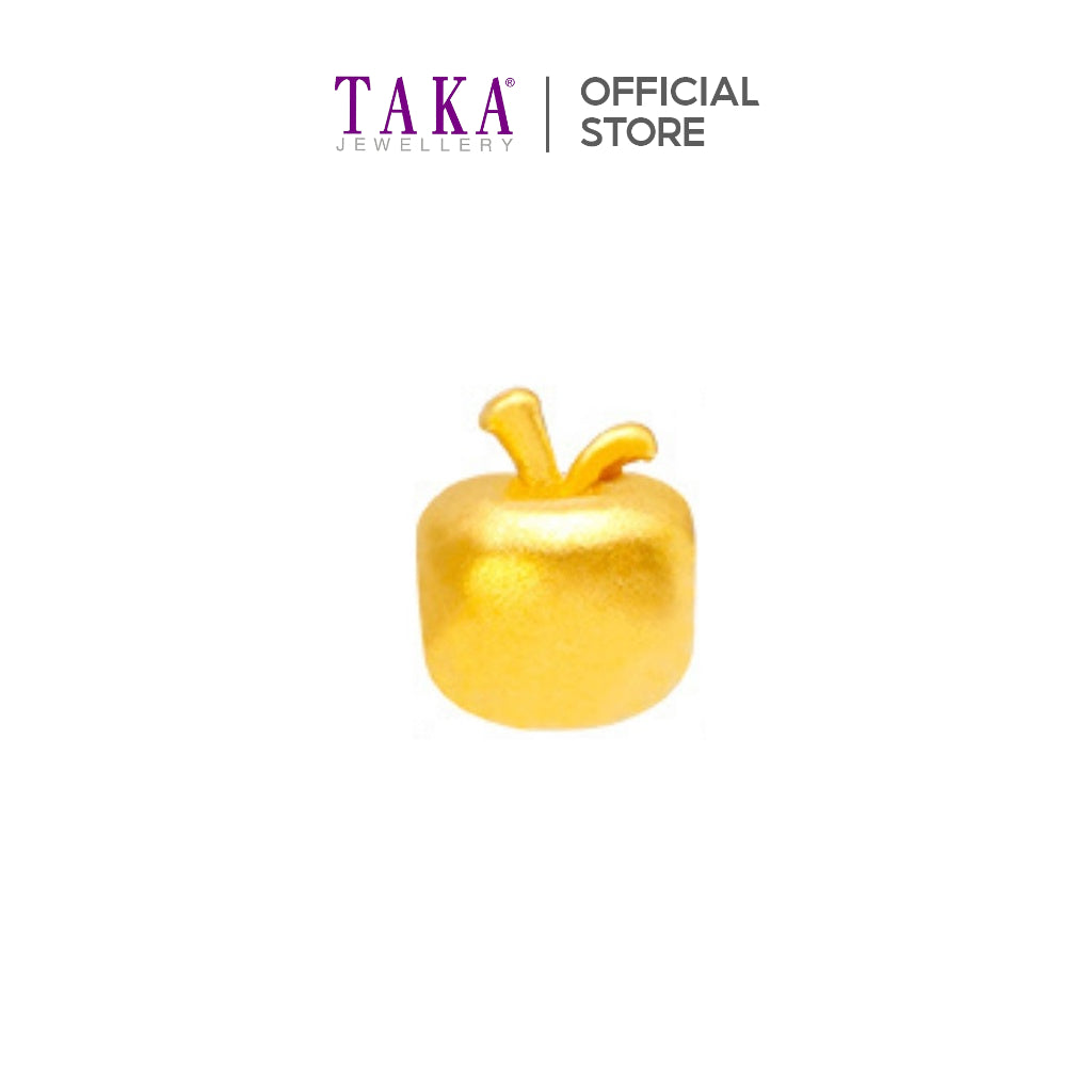 TAKA Jewellery 999 Pure Gold Mini Apple Charm