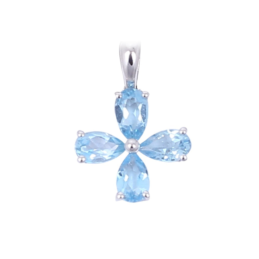 TAKA Jewellery Spectra Blue Topaz Pendant 9K