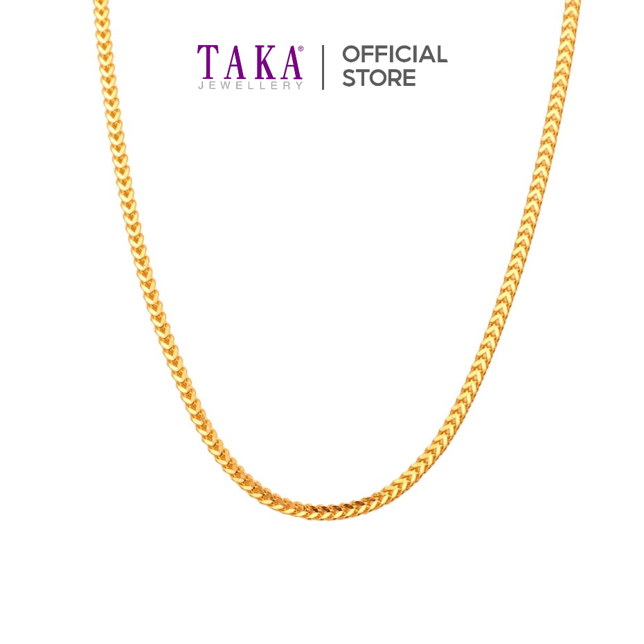 TAKA Jewellery 916 Gold Chain Foxtail 人字链