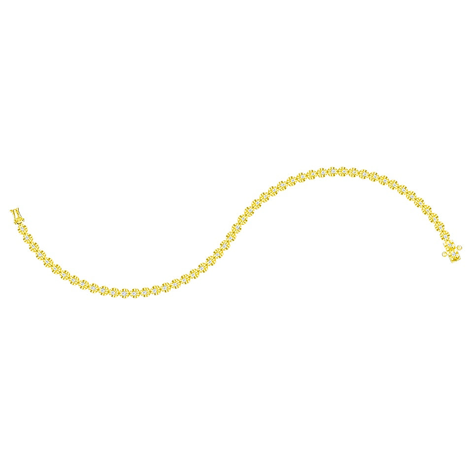 TAKA Jewellery Cresta Diamond Bracelet 18K Gold