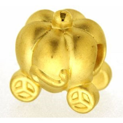 TAKA Jewellery 999 Pure Gold Charm Pumpkin Coach