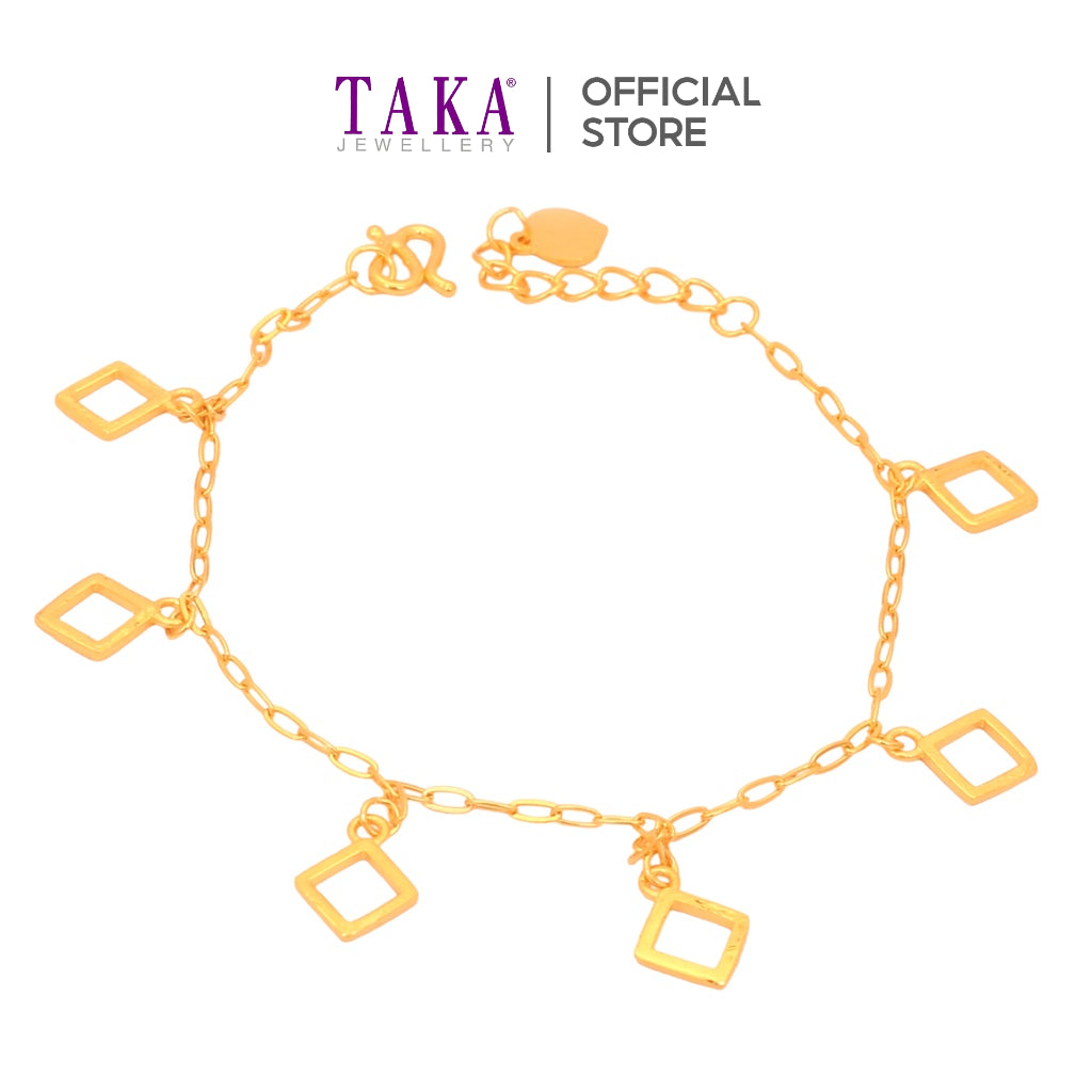 TAKA Jewellery 999 Pure Gold Bracelet