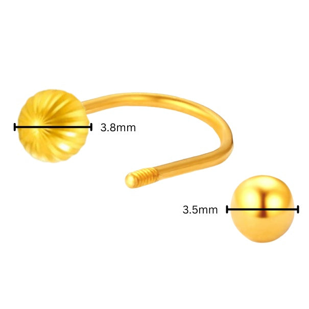 TAKA Jewellery 999 Pure Gold 5G Earrings