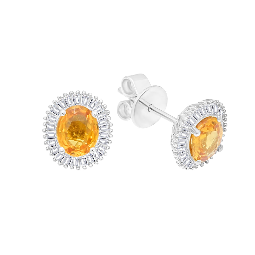 TAKA Jewellery Spectra Sapphire Diamond Earrings 18K