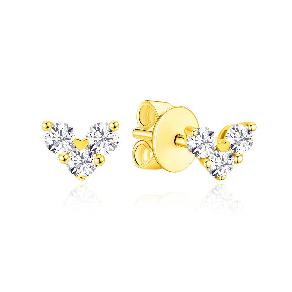 TAKA Jewllery Cresta Diamond Earrings 18K