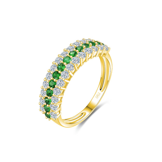 TAKA Jewellery Spectra Sapphire Diamond Ring 18K