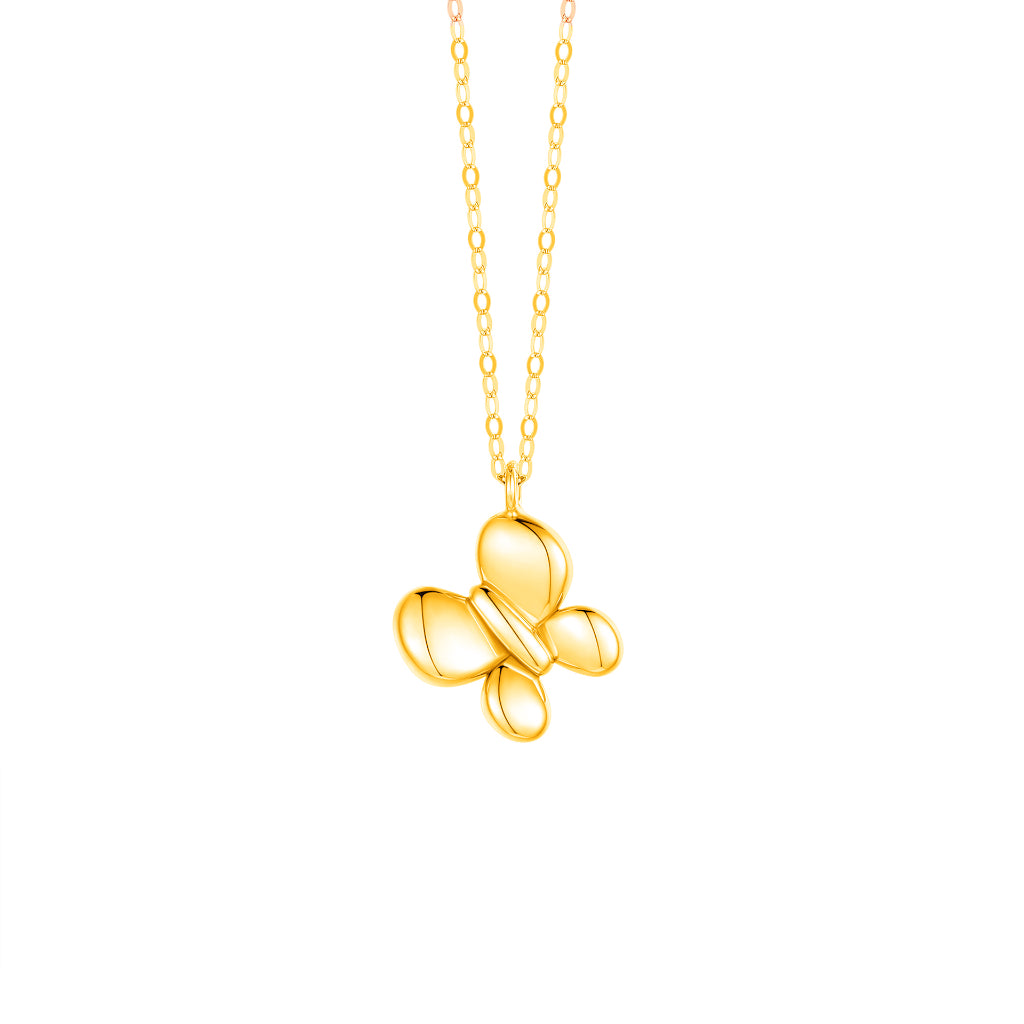 TAKA Jewellery Dolce 18K Gold Necklace Butterfly