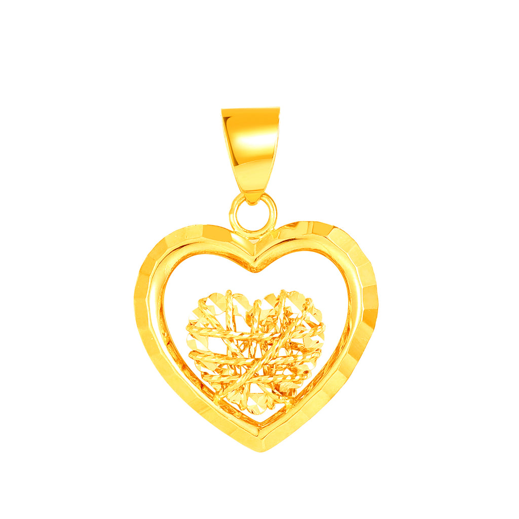 TAKA Jewellery Dolce 18K Gold Pendant Heart