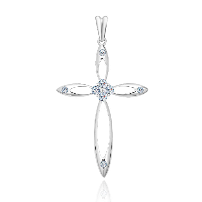 TAKA Jewellery Diamond Pendant 9K Cross