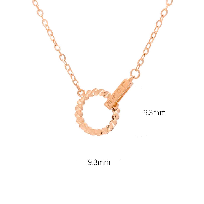 TAKA Jewellery Dolce 18K Gold Necklace Hoop