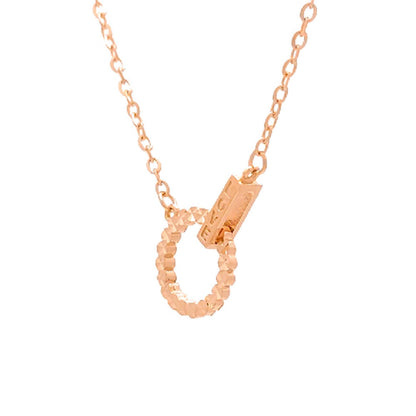 TAKA Jewellery Dolce 18K Gold Necklace Hoop