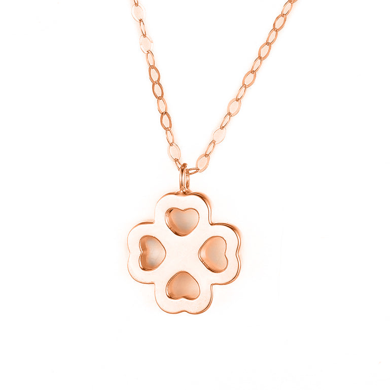 TAKA Jewellery Dolce 18K Gold Clovers Necklace