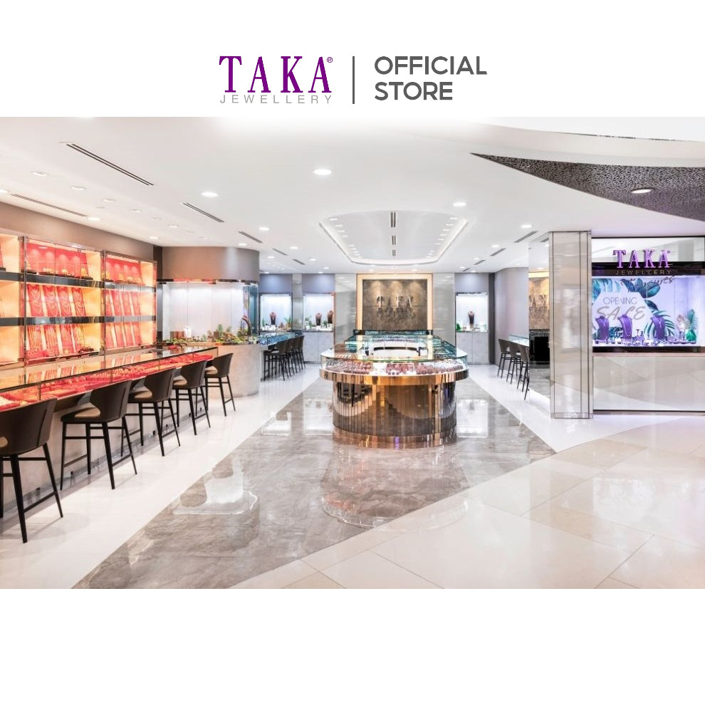 TAKA Jewellery Lab Grown Blue Sapphire and Diamond Earrings 10K