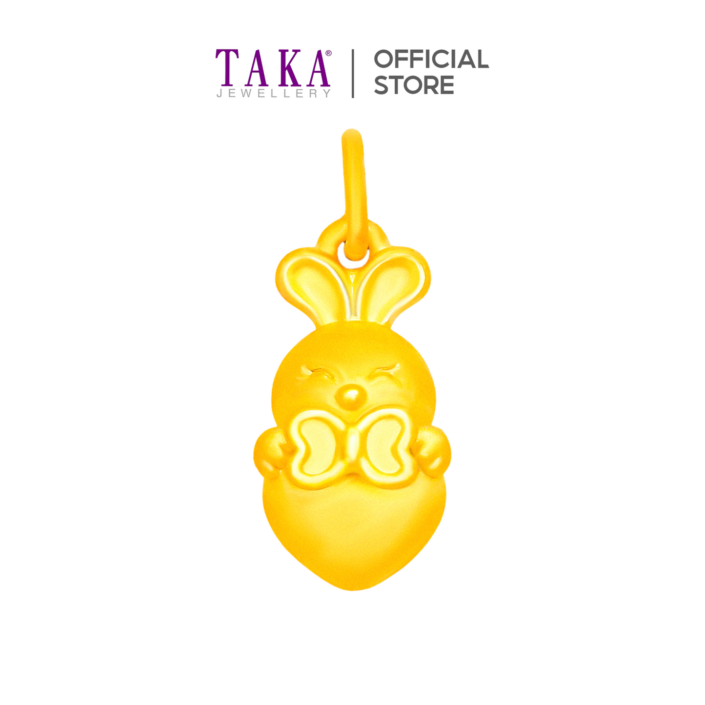 TAKA Jewellery 999 Pure Gold Pendant Bunny