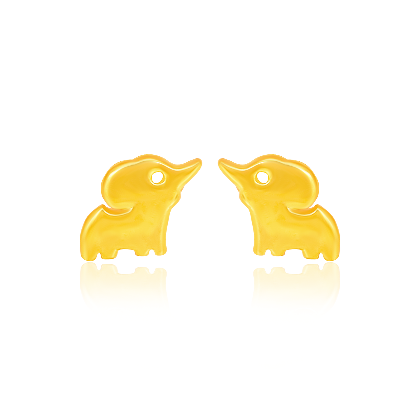 TAKA Jewellery 916 Gold Earrings Elephant
