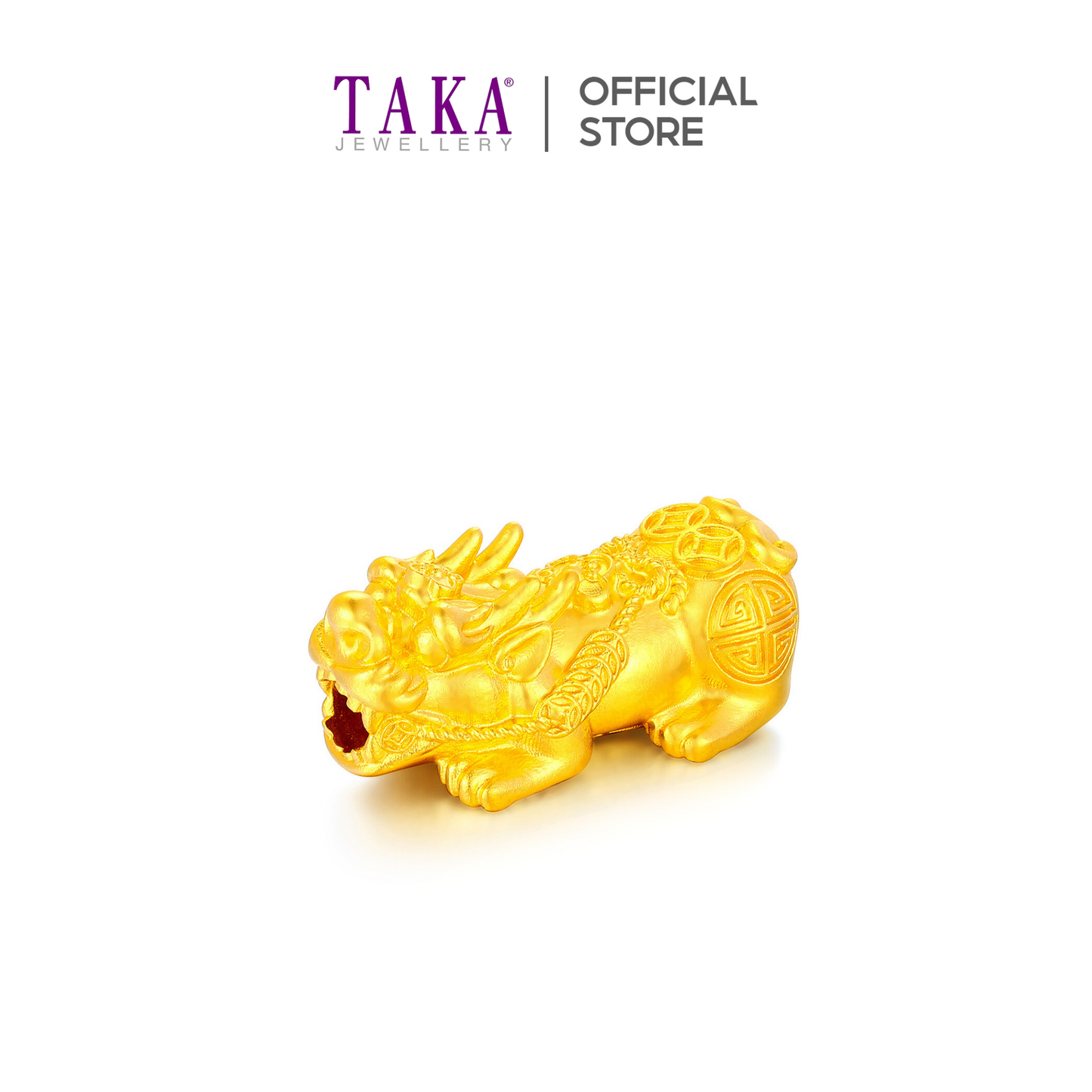 TAKA Jewellery 999 Pure Gold Pixiu with Beads Bracelet