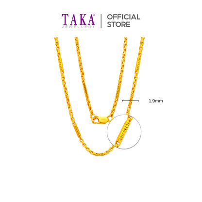 TAKA Jewellery 916 Gold Chain Necklace