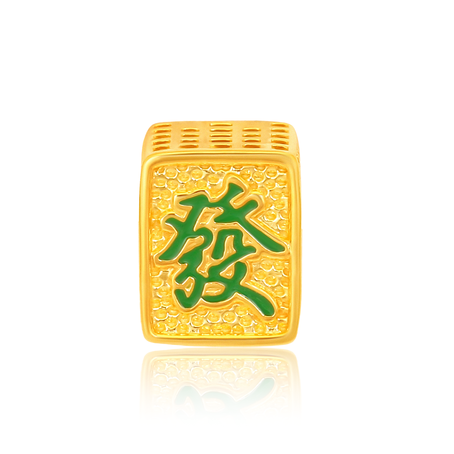 TAKA Jewellery 916 Gold Charm Mahjong Tiles with Abacus