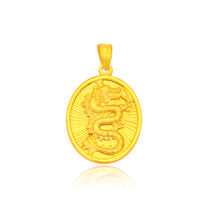 TAKA Jewellery 916 22K Gold Pendant Dragon