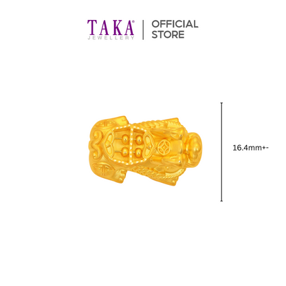 TAKA Jewellery 999 Pure Gold Pixiu Abacus with Beads Bracelet