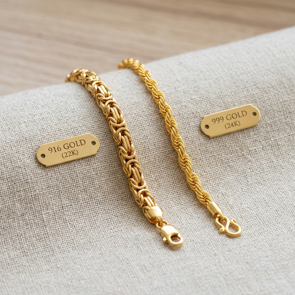 916 vs 999 Gold Explained: What’s the Difference & Which Is Better?