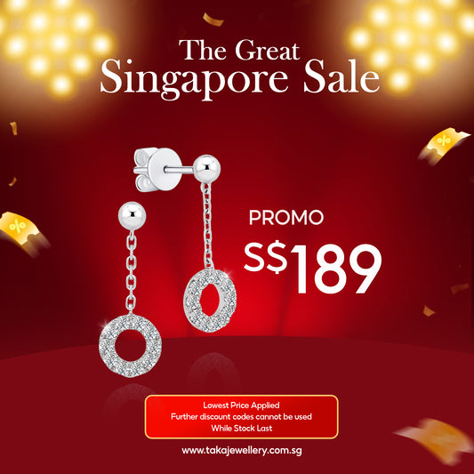 [PROMO] TAKA Jewellery 10K Gold Lab Grown Diamond Dangle Earrings