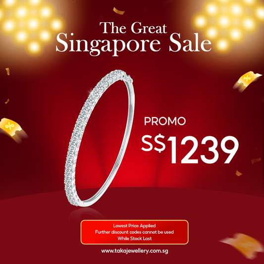 [PROMO] TAKA Jewellery 10K Gold Lab Grown Diamond Classic Tennis Bangle