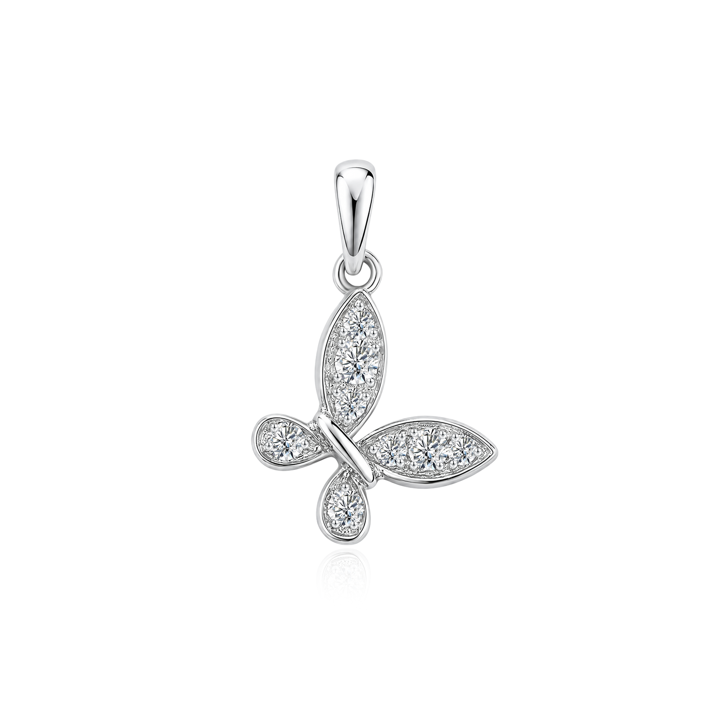 TAKA Jewellery Lab Grown Diamond Butterfly Brilliance Pendant 10K Gold