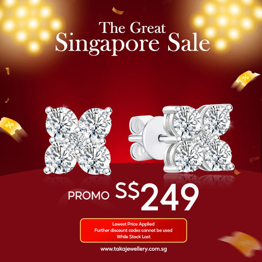 [PROMO] TAKA Jewellery Lab Grown Diamond Earrings 10K Gold