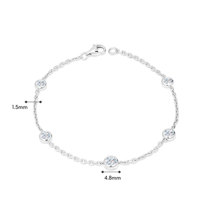 TAKA Jewellery Lab Grown Diamond Bracelet 10K Gold