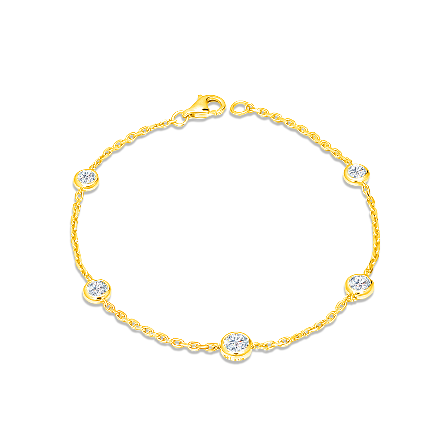 TAKA Jewellery Lab Grown Diamond Bracelet 10K Gold
