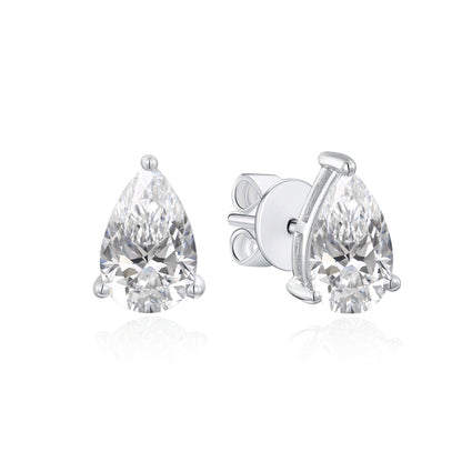 TAKA Jewellery Pear Shaped Lab Grown Diamond Earrings 10K