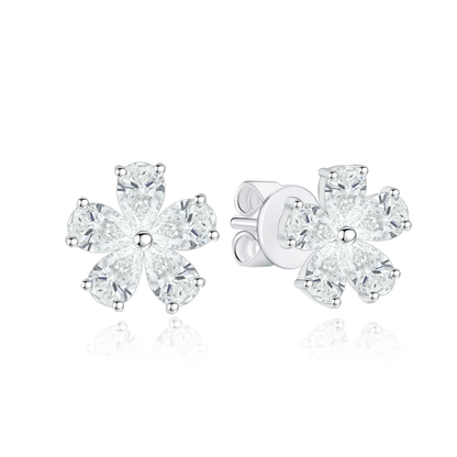 TAKA Jewellery Lab-Grown Diamond Flower Earring 10K Gold
