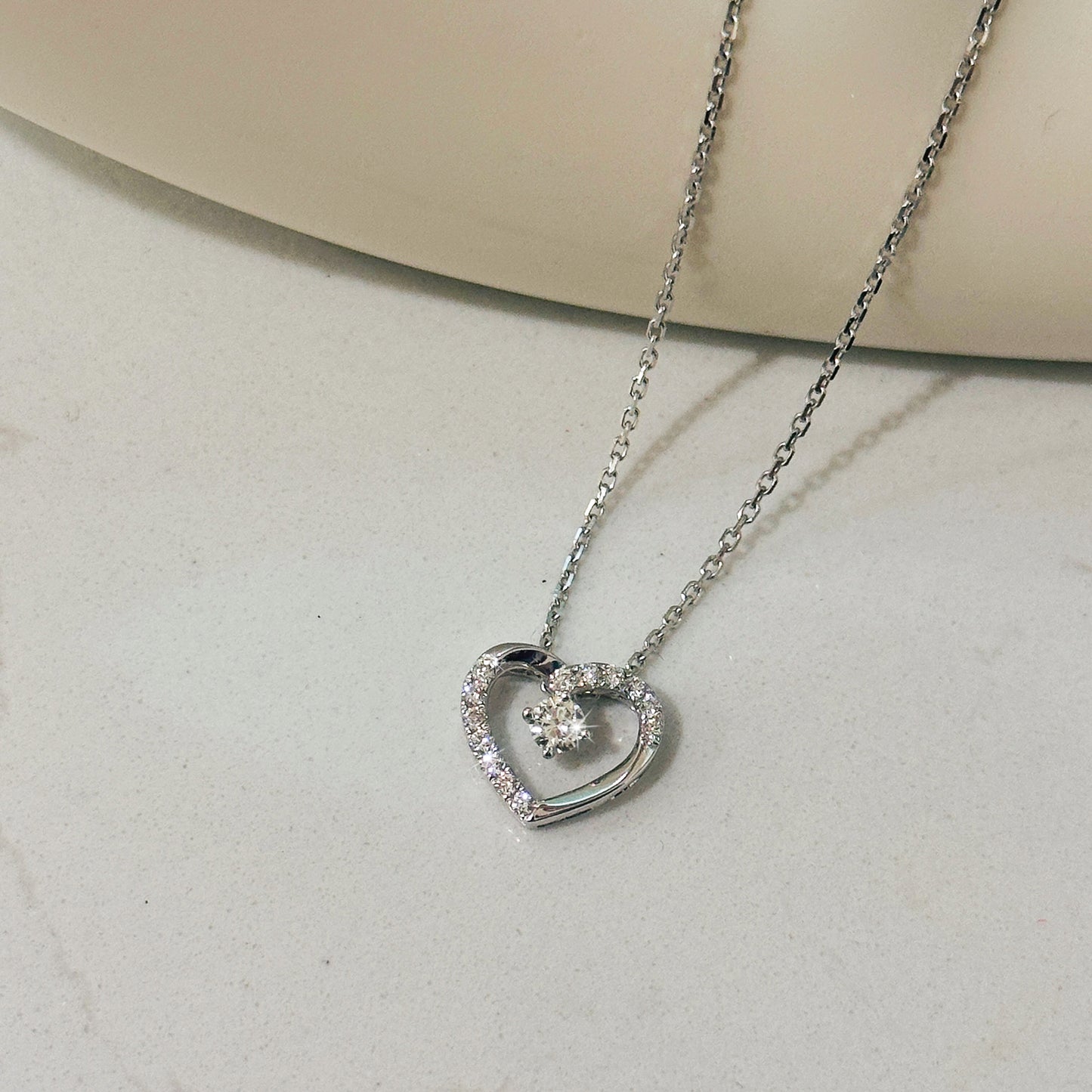 [PROMO] TAKA Jewellery 10K Gold Lab Grown Diamond Forever Yours Heart Necklace
