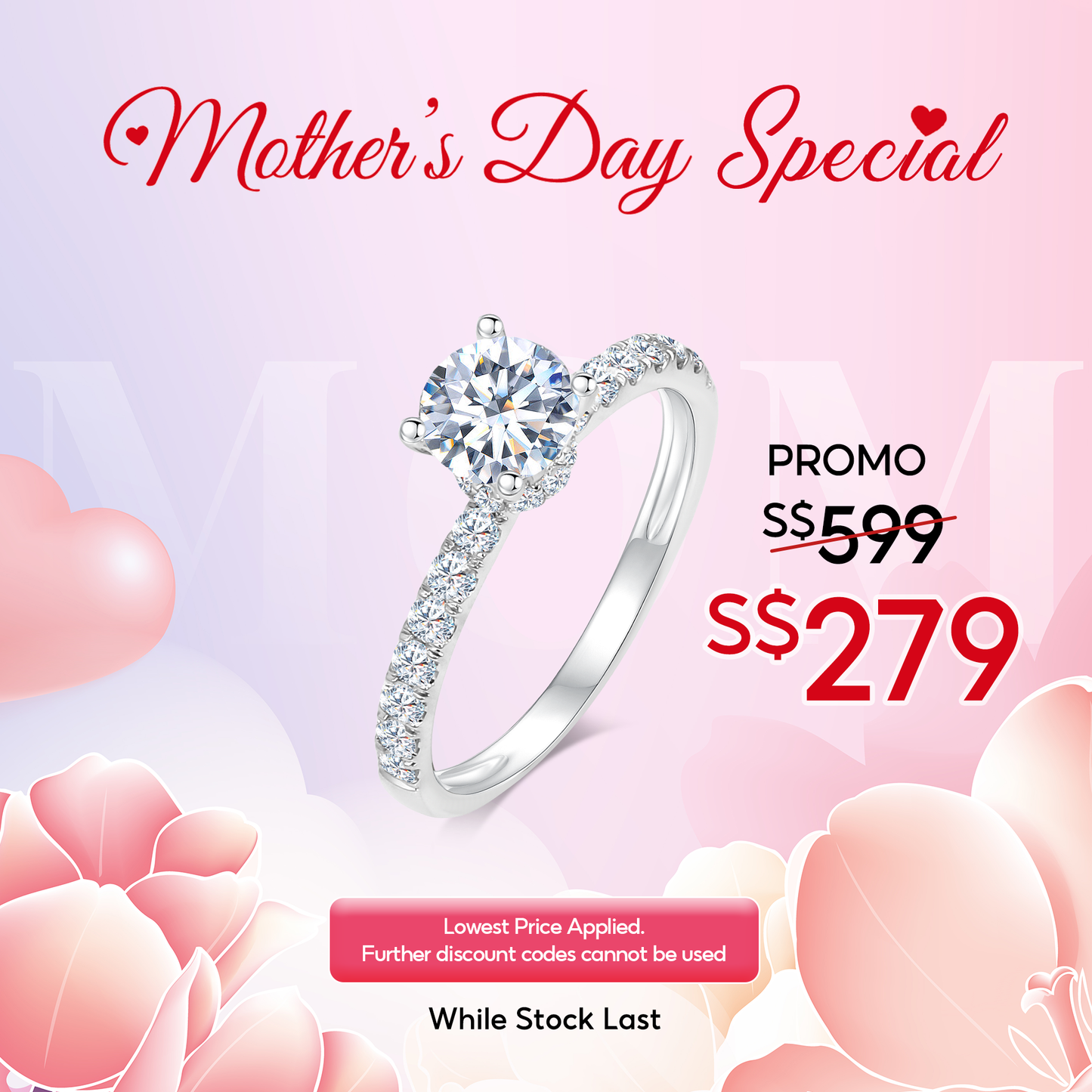 [Mother's Day] TAKA Jewellery Lab Grown Diamond Rings 10K Gold