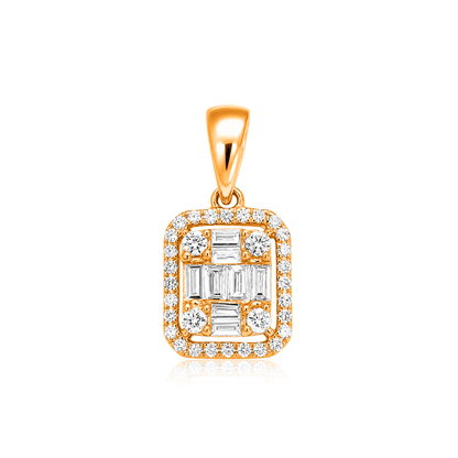 TAKA Jewellery Illusion Diamond Pendant 18K